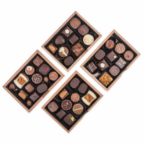 belgian pralines, belgian chocolate, elegance pralines, chocolate pralines, gift for newlyweds, present for wedding, chocolate for men, chocolate for boy, chocolate for husband, present for birthday, gift for name day, chocolate for congratulations, gift for women, gift for daughter, present for son, wooden box, luxury pralines