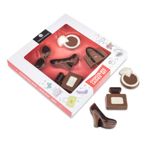 chocolate figures, vanity chocolate, chococlate for women, gift for a lady, present for a girlfriend, Valentines Day