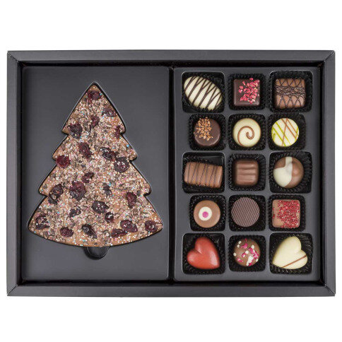 festive praline set, best quality chocolate bar