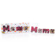 Dark chocolate letters - MAMA
