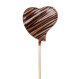 Chocolate lollipop - Heart - Milk