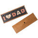 I love Dad in milk chocolate letters