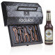 Chocolate toolbox and chocolate beer bottle