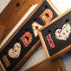 I love Dad in milk chocolate letters