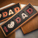 I love Dad in dark chocolate letters