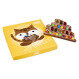 Milk chocolate birthday cake with gummy bears