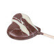 Chocolate lollipop - Heart - Dark
