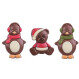 Three winter figures - Chocolate figures 