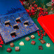 Advent Calendar Merry Christmas Blue