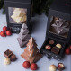 Luxury milk chocolate Christmas Tree with pralines